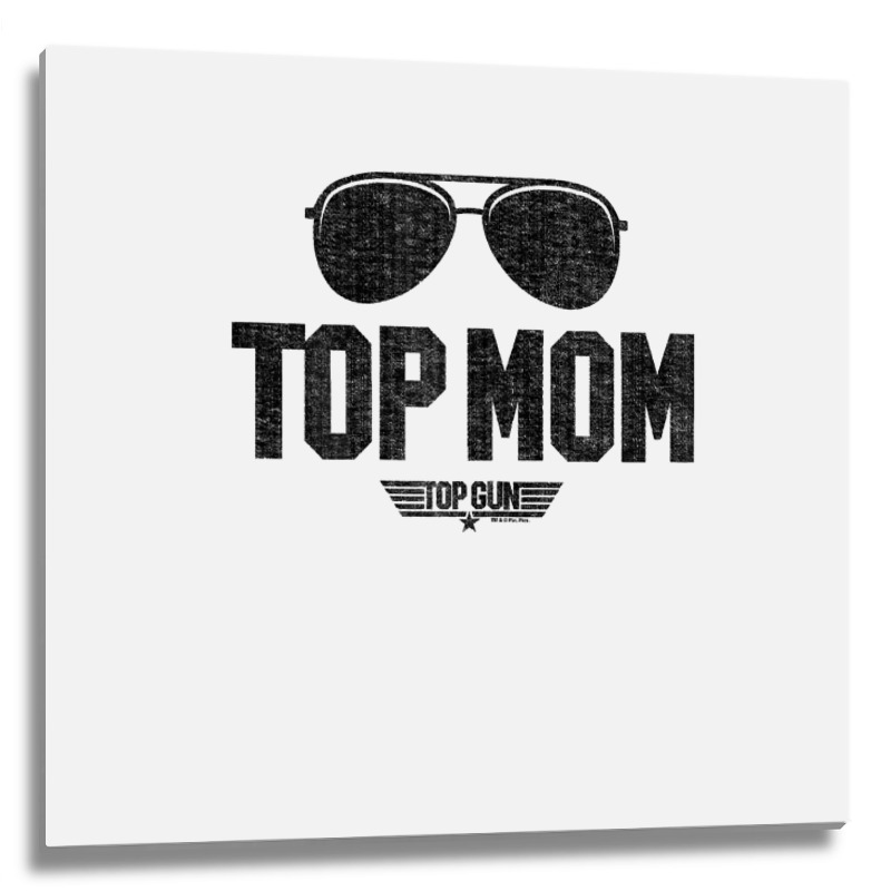 Top Gun   Top Mom T Shirt Metal Print Square | Artistshot