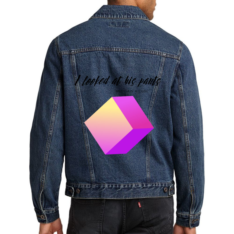 His Pants Had A Cube - Weird Funny Bad Translation Men Denim Jacket by STEVERAMER | Artistshot