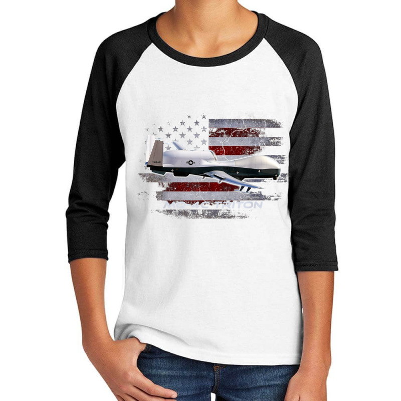 Mq 4c Triton T Shirt  Combat Veteran Veterans Day T Shirt Youth 3/4 Sleeve by cm-arts | Artistshot