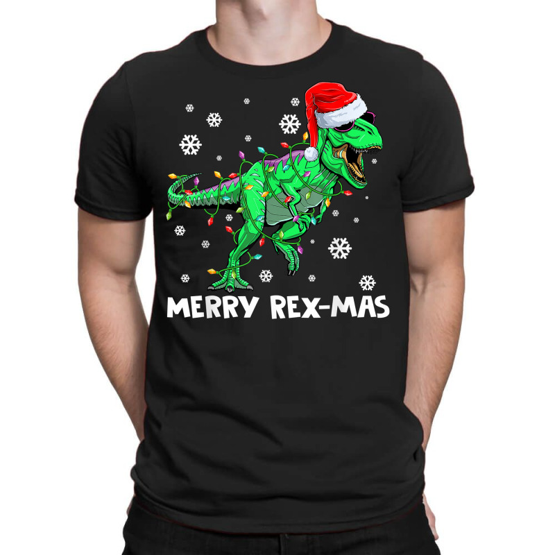 Merry Rexmas Funny Santa Dinosaur Christmas Pajamas Family T Shirt T-shirt | Artistshot