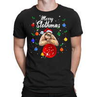 Merry Slothmas Christmas Pajama Cute Sloth Team Trending T Shirt T-shirt | Artistshot