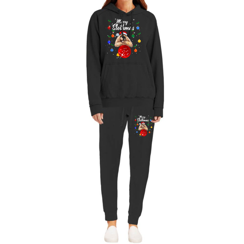 Merry Slothmas Christmas Pajama Cute Sloth Team Trending T Shirt Hoodie & Jogger Set | Artistshot