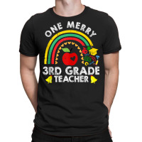 One Merry Third Grade Teacher Christmas Pajama Cute 3rd Xmas Tank Top T-shirt | Artistshot