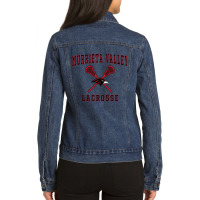 Murrieta Valley High School Nighthawks Lacrosse Pullover Hoodie Ladies Denim Jacket | Artistshot