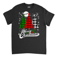 Plaid Merry Christmas Tree Buffalo Matching Family Xmas T Shirt Classic T-shirt | Artistshot