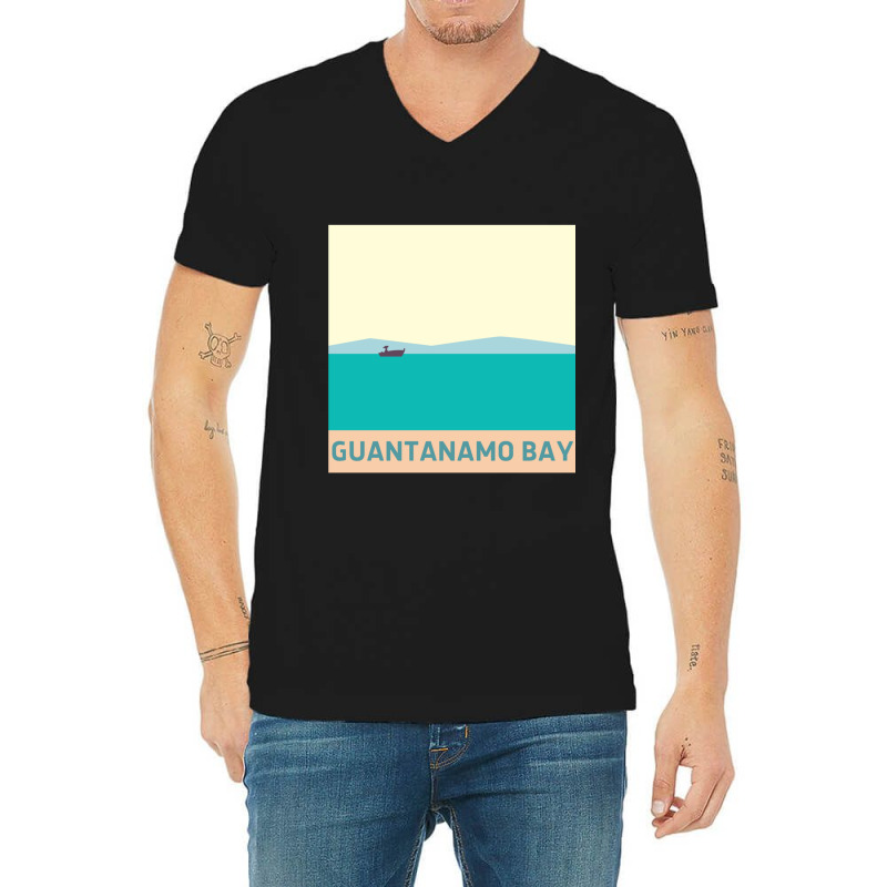 Guantanamo Bay V-neck Tee | Artistshot