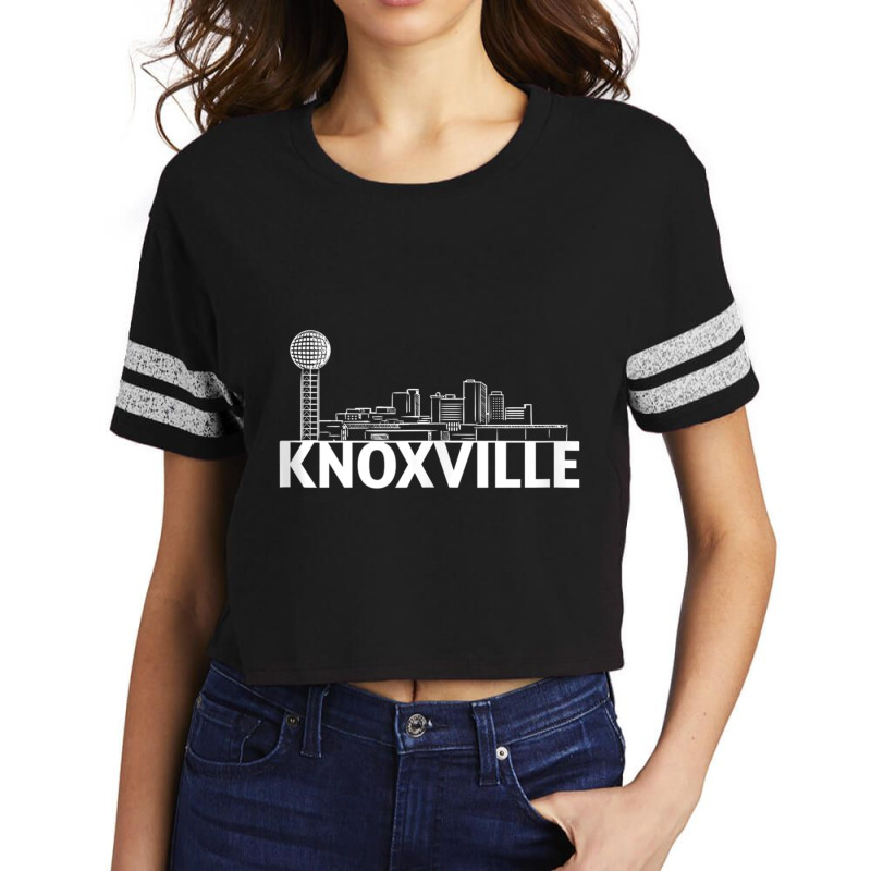 Knoxville Tennessee Usa City Skyline Silhouette Outline Tank Top Scorecard Crop Tee by cm-arts | Artistshot