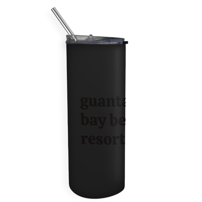 Guantanamo Bay Beach Resort Skinny Tumbler | Artistshot