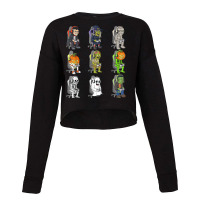 Gamer Halloween Skeleton Vampire Gaming Mummy Boys Kids Teen T Shirt Cropped Sweater | Artistshot