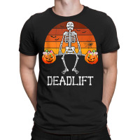 Skeleton Dead Lift Candy Buckets Gym Workout Halloween Tank Top T-shirt | Artistshot