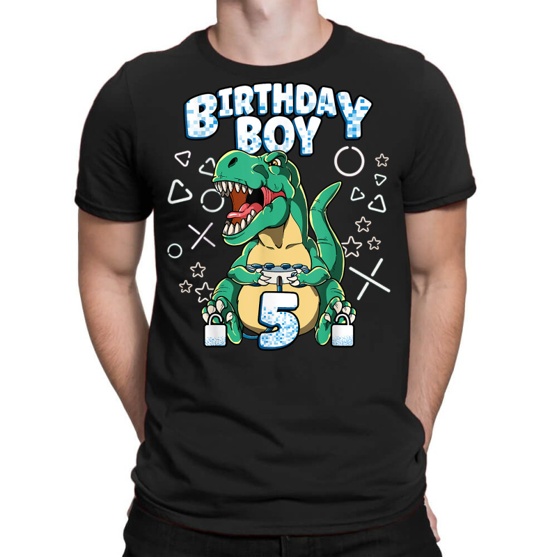 5th Birthday Boy Video Games Gamer Gaming 5 Year Old T Shirt T-shirt | Artistshot