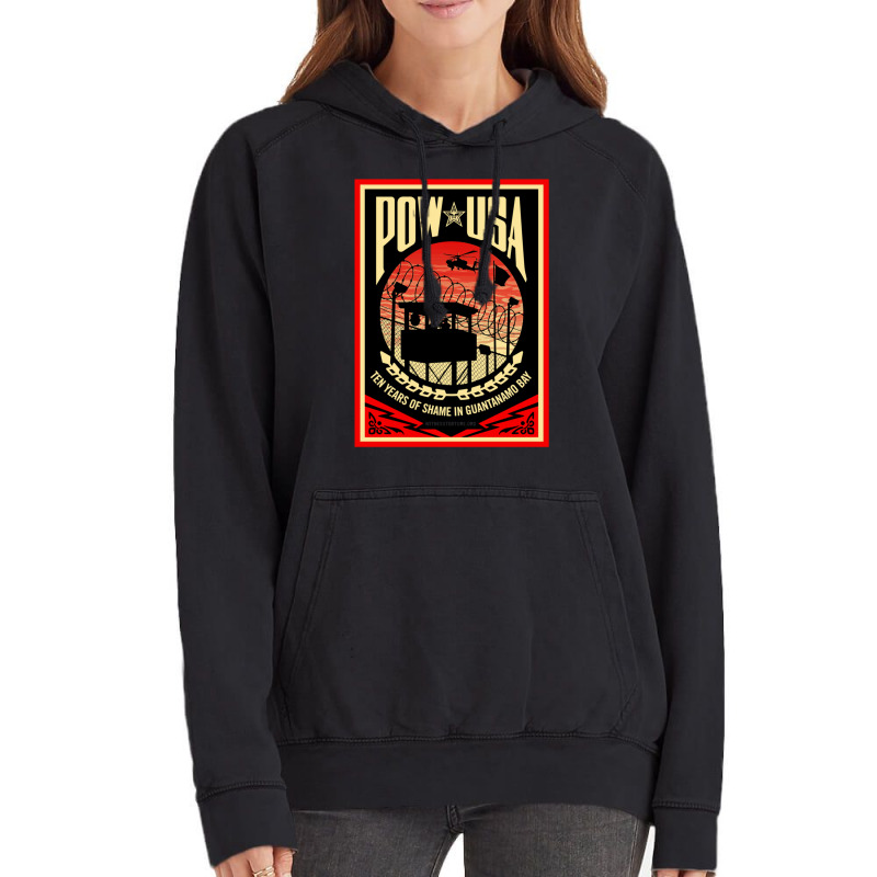 Pow Usa Guantanamo Bay Vintage Hoodie | Artistshot