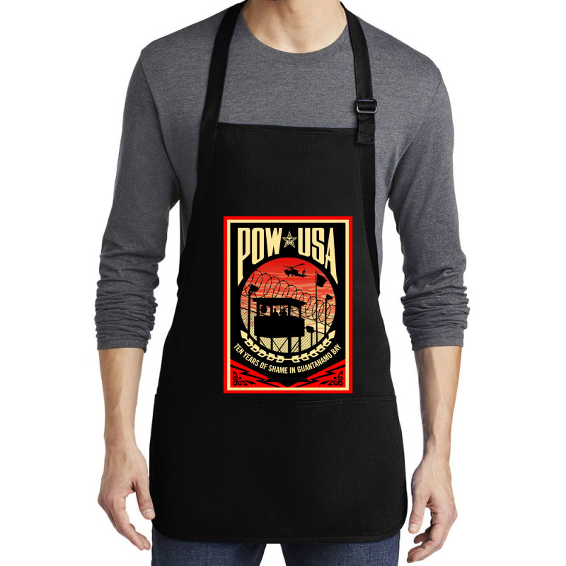 Pow Usa Guantanamo Bay Medium-length Apron | Artistshot