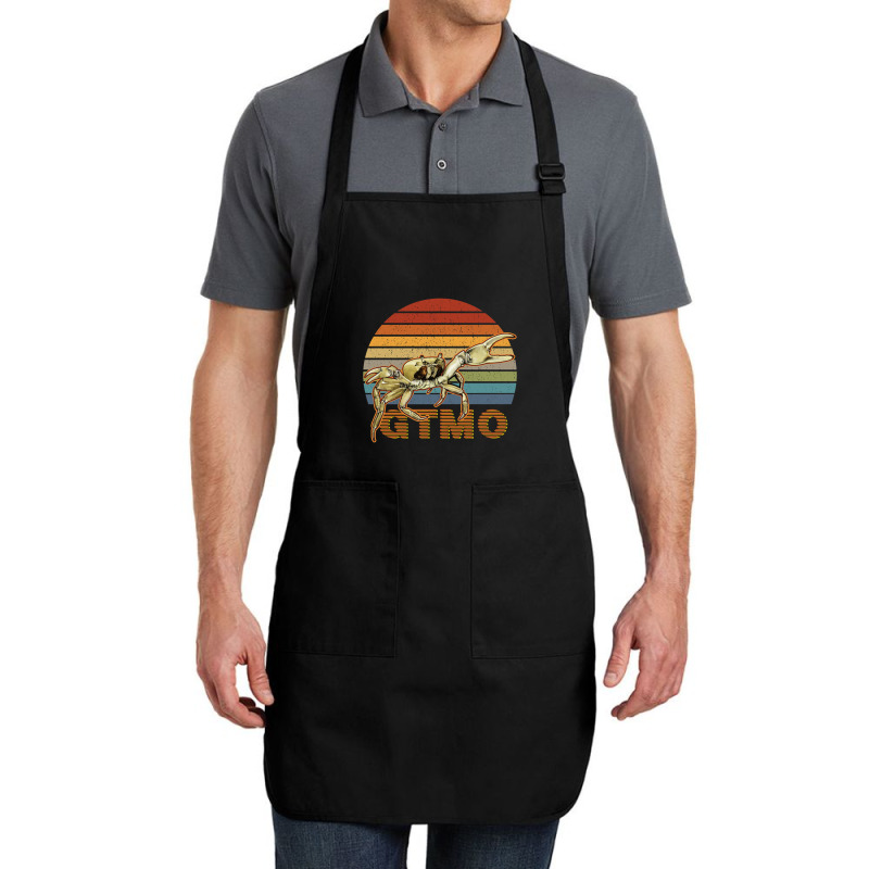 Retro Gtmo Landkrabbe  Nas Guantanamo Bay Cuba Full-length Apron | Artistshot