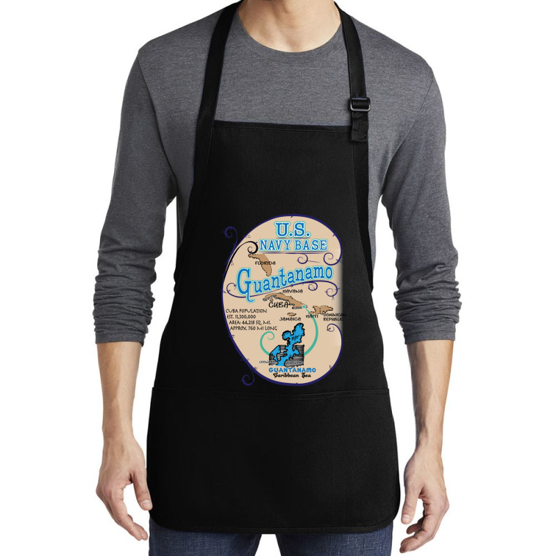 Us Navy Base Guantanamo Medium-length Apron | Artistshot