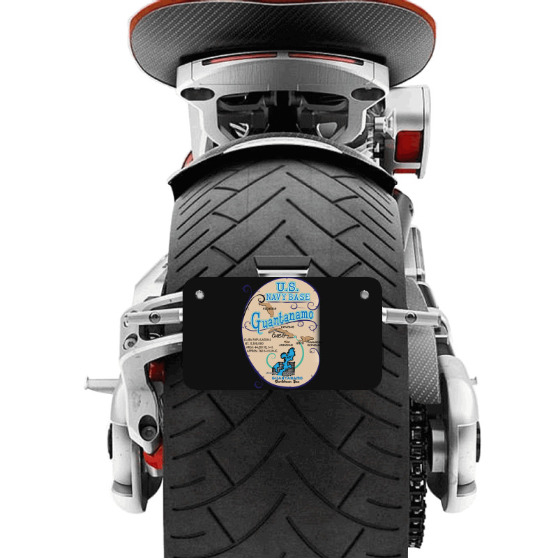 Us Navy Base Guantanamo Motorcycle License Plate | Artistshot