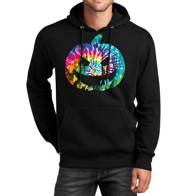 Tie Dye Halloween Jack O Lantern Spooky Pumpkin T Shirt Unisex Hoodie | Artistshot