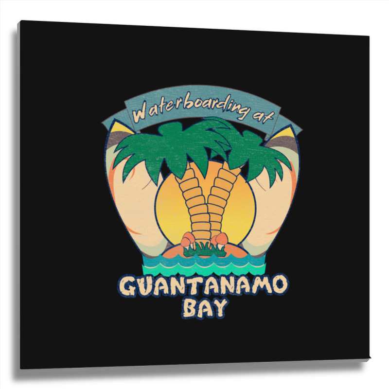 Waterboarding At Guantanamo Bay Metal Print Square | Artistshot