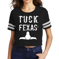 Horns Down Tuck Fexas Scorecard Crop Tee | Artistshot