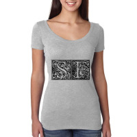 Sf   Initials S F Name Surname Onomastics Onomatology Tank Top Women's Triblend Scoop T-shirt | Artistshot