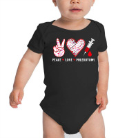 Peace Love Phlebotomy Syringe Phlebotomist Technician T Shirt Baby Bodysuit | Artistshot