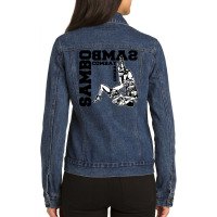 Sambo Martial Art Ladies Denim Jacket | Artistshot