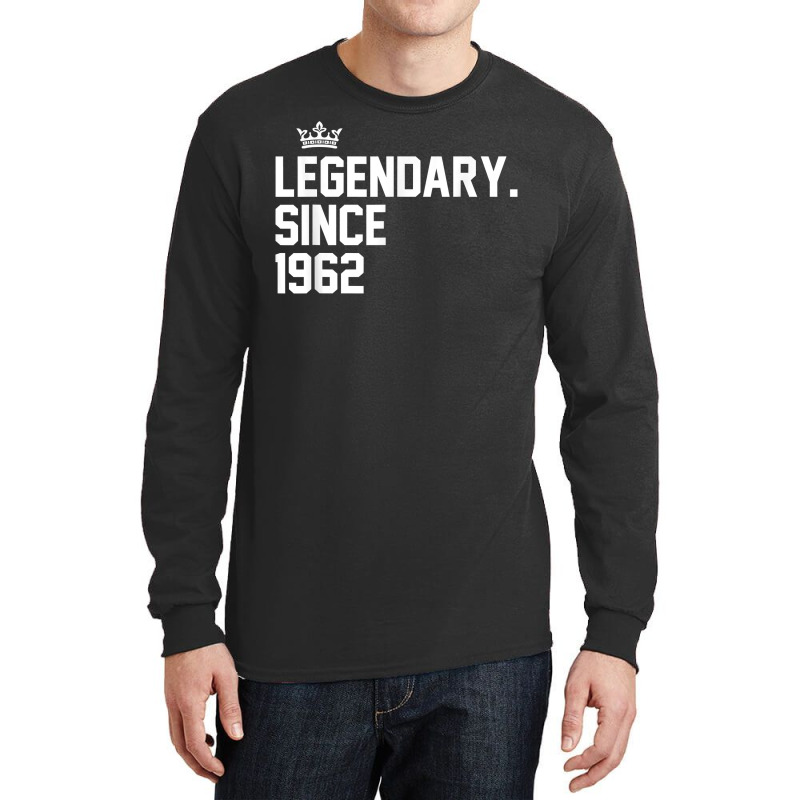 Retro Legendary Since 1962 61st Birthday 61 Year Old T Shirt Long Sleeve Shirts | Artistshot