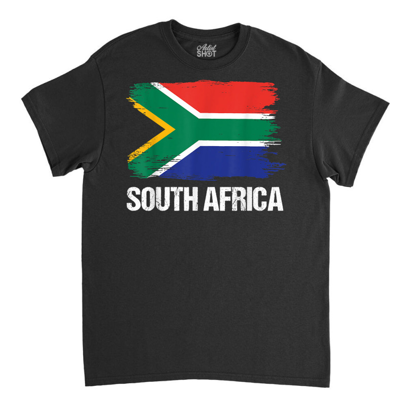 South Africa Flag Pride Patriotic Born South African Gift T Shirt Classic T-shirt | Artistshot