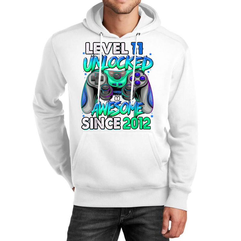 Vintage 11 Year Old Birthday Unlocked Awesome Since 2012 T Shirt Unisex Hoodie | Artistshot