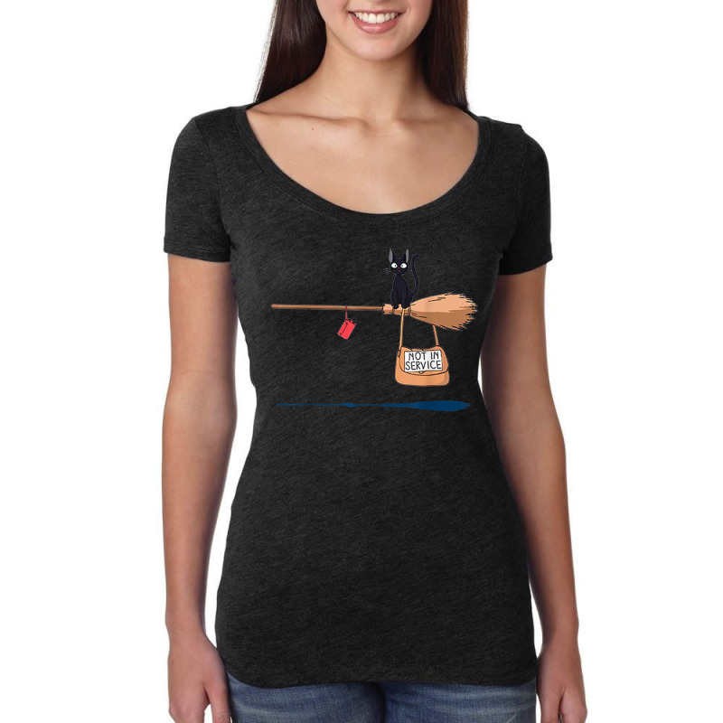 Studio Delivery Service Jiji Black Cat Anime 1 Women's Triblend Scoop T-shirt by RomanMikolyants | Artistshot