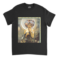 Hd. The Moon And The Stars, (number 1 From Serie Of 4) By Alphonse Muc Classic T-shirt | Artistshot