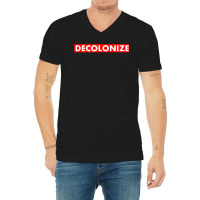 Decolonize Indigenous Native American Education Gift V-neck Tee | Artistshot