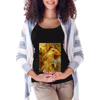 Alphonse Mucha  Autumn Season Maternity Scoop Neck T-shirt | Artistshot