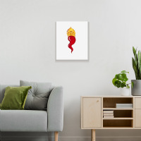 Corno Ionian Horn Red Chilli Neapolitan Good Luck Charm Gift T Shirt Metal Print Vertical | Artistshot