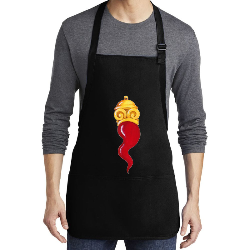 Corno Ionian Horn Red Chilli Neapolitan Good Luck Charm Gift T Shirt Medium-length Apron | Artistshot