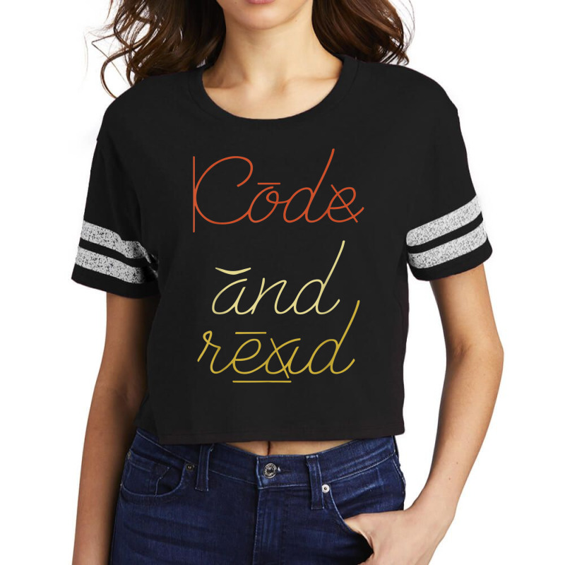 Code And Read Dyslexic Dyslexia Awareness Month T Shirt Scorecard Crop Tee by cm-arts | Artistshot