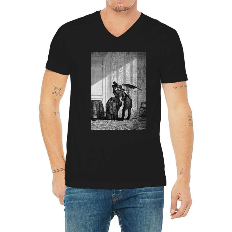 The Vampires Kiss  Max Ernst V-Neck Tee by cm-arts | Artistshot