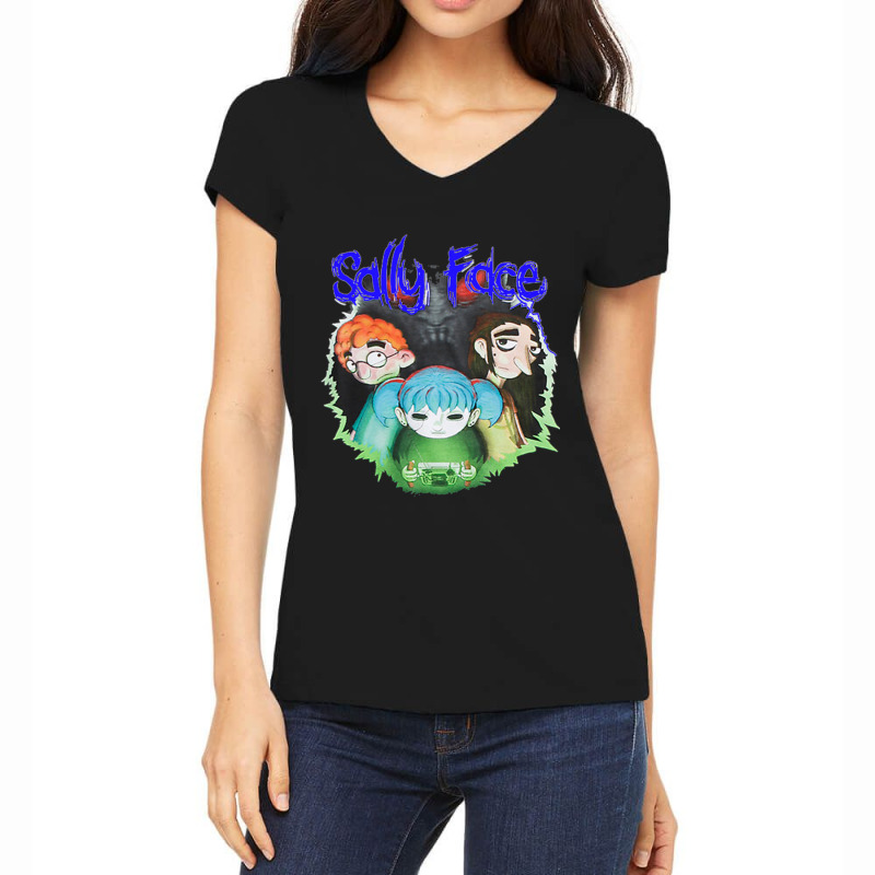 Sally Face Episode Two The Wretched Premium Women's V-Neck T-Shirt by cm-arts | Artistshot