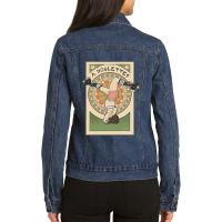 La Patineuse A Roulettes Ladies Denim Jacket | Artistshot