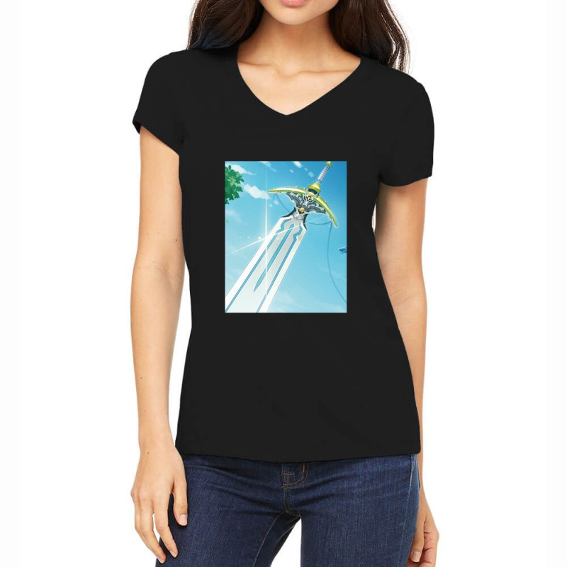 Reincarnated As A Sword  34 Women's V-Neck T-Shirt by cm-arts | Artistshot