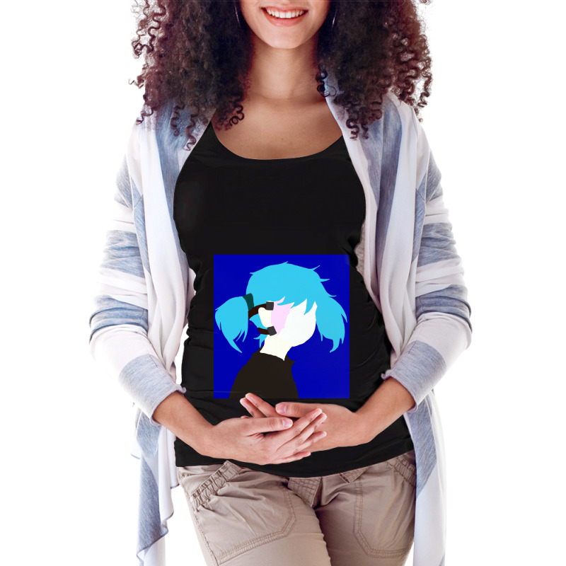 Sally Face Long Maternity Scoop Neck T-shirt by cm-arts | Artistshot