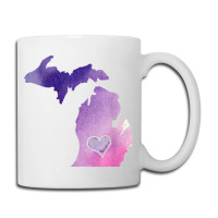 Cute Pink I Love Michigan Pure Michigander T Shirt Coffee Mug | Artistshot