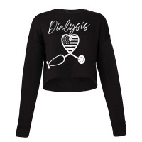 Dialysis Technician Nurse   Kidney Heartbeat Sweatshirt Cropped Sweater | Artistshot