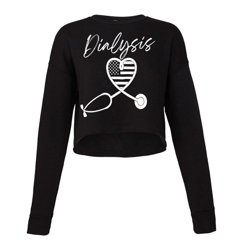 Dialysis Technician Nurse   Kidney Heartbeat Sweatshirt Cropped Sweater by cm-arts | Artistshot