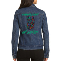 Cyborg Slave Of Satan Mechanical Mechanism Cyborg Premium T Shirt Ladies Denim Jacket | Artistshot