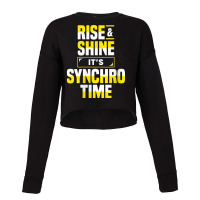 Womens Synchro Time Synchronized Swimming Artistic Swimmer Apparel V N Cropped Sweater | Artistshot