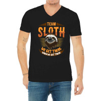 Sloth  For Slow Runners Running Teams ) V-neck Tee | Artistshot