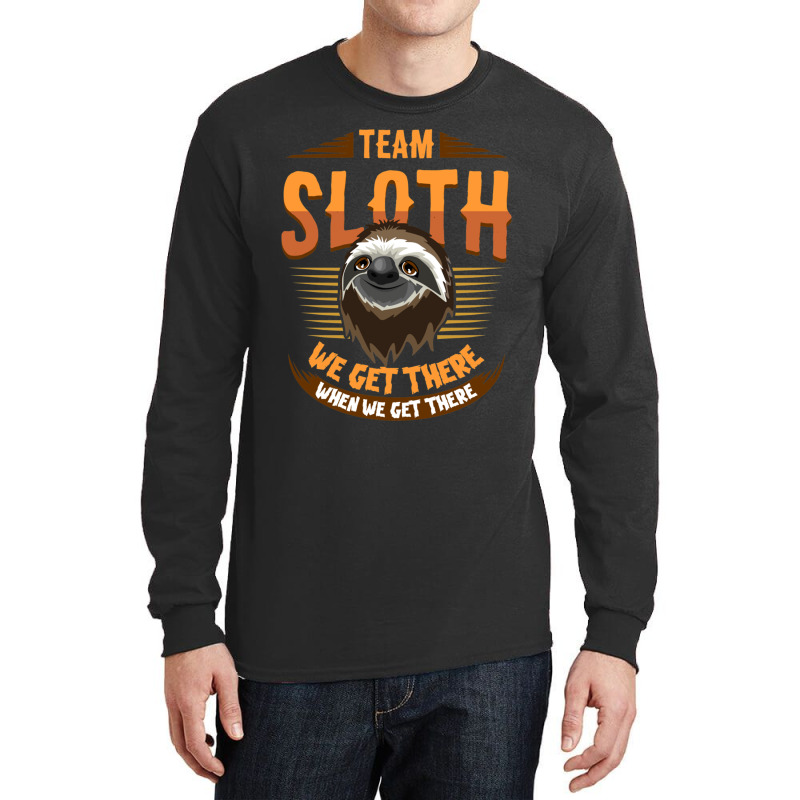 Sloth  For Slow Runners Running Teams ) Long Sleeve Shirts by cm-arts | Artistshot