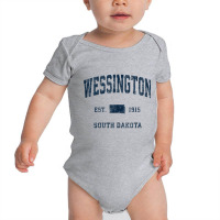 Wessington South Dakota Sd Vintage Athletic Navy Sports Desi Tank Top Baby Bodysuit | Artistshot