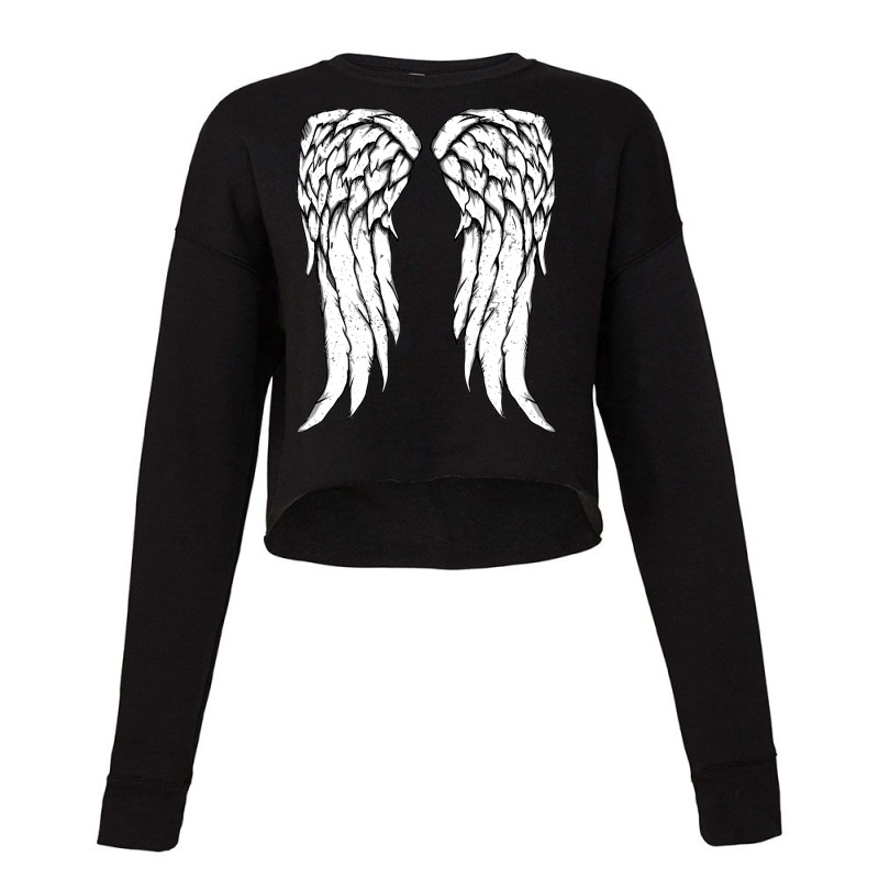 Daryl Dixon Wings - Zombie Cropped Sweater by SEANMCDONOUGH | Artistshot